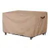 Cubierta para Fogata Rectangular Cubierta para Mesa de Fogata a Gas 600D 132 X 86.5cm Impermeable Resistente para Fogata