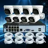 Kit de monitoreo CCTV de 8 canales Grabador NVR POE Cámara IP domo y tipo bala de red 4K 8MP 8 millones de píxeles