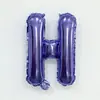 Globos de Película de Aluminio Morados de 16 pulgadas Alfanuméricos 0-9 A-Z Arreglos de Cumpleaños Decoraciones Globos de Papel de Aluminio Venta al por Mayor