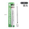 Horquilla de acero inoxidable de doble cabezal para manicura y pedicura, herramienta para manicura y pedicura