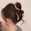 Pinza para el pelo de lazo estilo coreano para cabello voluminoso, pinza para el pelo con forma de corazón para la parte trasera de la cabeza, nuevo pinza de tiburón grande 2026 accesorio para el cabello