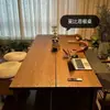 Nova Mesa de Jantar Mobien de Madeira Maciça Chinesa Mesa de Estudo Integrada para Casa Estilo Madeira Original Cor Nogueira Nórdica Mesa de Jantar Retangular