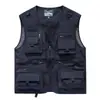 Chaleco Exterior Nuevo para Hombre con Múltiples Bolsillos para Senderismo y Fotografía, Chaleco de Verano de Secado Rápido de Corteholgado, Ropa de Trabajo Casual para Hombre