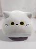 En stock directo transfronterizo suave transfronterizo gato blanco y negro gris peluche lindo lindo gato súper lindo almohada cama regalo