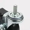 Venta Directa Ruedas Sólidas de Goma Personalizadas 1.5 pulgadas 2 pulgadas 3 pulgadas 4 pulgadas Ruedas con Eje de Tornillo y Freno para Soporte de Exhibición de Colgantes Ruedas Giratorias