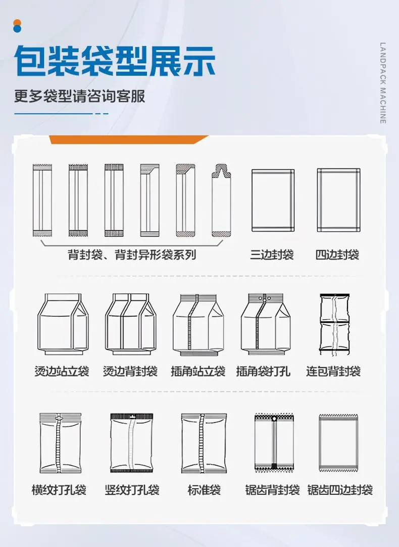 3808半自动背封袋+齿轮泵灌液体500ML+链斗下料+鱼+