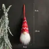 Suministros de Decoración Navideña Muñeco Hombre del Bosque de Lana Tejida Pequeño Colgante Muñeco sin Rostro Colgante para Decoración de Árbol de Navidad