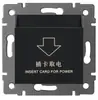 Enchufe de pared conmutador concatemer panel de PC negro mate enchufe de interruptor de combinación libre europeo francés