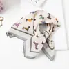 Lenço Xadrez com Bolinhas Vintage de Alta Qualidade Lenço Decorativo para Cabeça Lenço de Seda Novo Estilo Primavera e Verão
