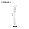 Juego de Cuchillo y Tenedor para Bistec de Acero Inoxidable Transfronterizo para Restaurantes Occidentales, Juego de Cubiertos de Alta Gama Color Dorado, Cuchillo para Bistec, Tenedor y Cuchara