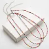 Collar de cuentas de arroz pequeño de venta caliente transfronterizo apilable accesorios de joyería DIY estilo étnico personalizado estilo bohemio cristal