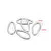 Acero Inoxidable Chapado en Oro de 18 Quilates Colgante Oval de Forma Especial Anillo O en Relieve Accesorios de Joyería para Collar DIY Venta al por Mayor Transfronteriza