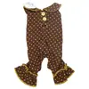 Ropa de Otoño Invierno con Estampado de Nubes y Lunares para Perros de Cuatro Patas, Cubre Vientre, Ropa para Gatos con Accesorio para Correa, Ropa para Mascotas Pequeñas y Medianas para Casa