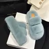 Aumentou 7CM de espessura sola de pelúcia chinelos para mulheres forro de fleece interior espessado quente tira dupla chinelos para mulheres Atacado