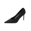 97035-9 Zapatos de Tacón Alto Estilo Profesional, Elegantes, Talla Grande, Punta Fina, Gama Alta, Zapatos Cómodos, Tacones de Aguja para Mujer