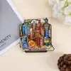 Ímãs de Geladeira de Madeira, Criativos Personalizados Culturais e Criativos Lembrancinhas DIY de Atrações Turísticas da Cidade de Xangai, Produtos Comemorativos de Resina