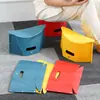 Taburete plegable en forma de tarjeta, taburete plegable portátil multifuncional para camping y pesca al aire libre, cesta de mano, taburete de plástico portátil.