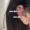 2024 Nuevos Clavos Magnéticos de Zirconia de Colores para Implante Coclear Sin Agujeros, Sin Perforación, Pinzas para Orejas de Chica Popular, Pinzas para Cartílago de Oreja Flash Huazi para Mujeres