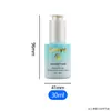Botella de Vidrio Transparente Redonda Recta de Hombro Plano de 30 ml para Aceite Esencial Botella Gotero Tipo Prensa con Cierre Giratorio Botella de Tamaño Viaje para Cosméticos Sérum