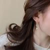 Pendientes de plata de ley 925 con borlas de circonita y fritillaria, de diseño de nicho, para mujer, de lujo, ligeros y de alta calidad.