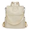 Mochilas Antirrobo Europeas y Americanas, Bolsos de Mano Versátiles de Gran Capacidad para Viajes y Uso Diario, Mochilas Escolares Simples de Color Sólido Personalizadas para Mujeres