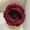 Clássico ameixa velha manhã flanela cabeça de flor de rosa cenário de casamento decoração de parede de flores flor artificial flor de simulação atacado
