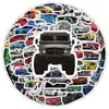 100 pegatinas decorativas de coches de dibujos animados para niños, funda de teléfono móvil, taza de agua, equipaje, ordenador, guitarra, patineta