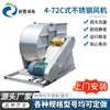 Ventilador Centrífugo de Acero Inoxidable Personalizado Tipo 4-72A/C para Ventilación y Eliminación de Polvo Ventilador de Extracción Anticorrosión y Antiexplosión de FRP