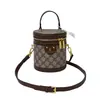 Bolso Cilíndrico Vintage para Mujer 2026 Nuevo Bolso de Mano de Verano Moda Versátil Retro Bolso Cubo Pequeño Bolso de Hombro Cruzado
