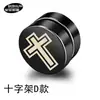 Brincos magnéticos Youpin, estilo coreano, com pedra de sucção, brincos masculinos sem furos para orelha, brincos de aço titânio preto, brincos de 8 mm para expansão de orelha