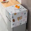 Nova Capa de Poeira para Geladeira, Pano de Capa para Geladeira Doméstica, Capa de Tecido para Armazenamento e Organização, Toalha à Prova d'Água e de Óleo, Peva