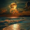 Exclusivo Transfronterizo Nuevo Pintura de Diamantes 5D Playa Luna Pintura Decorativa Hecho a Mano DIY Kit de Material de Diamantes Pintura de Diamantes Redondos
