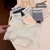 Cavalo Estendido Pequeno Boxer Renda Francesa Elástico Alta Cobertura Total Calcinha Feminina Cintura Média 10A Antibacteriano Puro Desejo Outono e Inverno