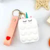 Bolsa de Monedas Linda para Niños, Almacenamiento de Artículos Pequeños, Mini Bolsa de Silicona Personalizada de Dibujos Animados, Bolsa para Auriculares Inalámbricos al por Mayor