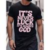 Nueva Moda Europea y Americana Camiseta Casual de Manga Corta para Hombre y Mujer con Estampado de Lema Inspirador Rosa