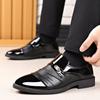 2025 Nuevos Zapatos de Hombre Temu Zapatos de Cuero Brillante Zapatos Casuales para Hombre Zapatos Formales de Negocios Talla Grande Versátiles Zapatos Espejo