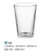 Copo de Vidro Transparente para Vela de Aromaterapia Garrafa Vazia Copo de Vidro Recipiente Porta-Vela Doméstico Porta-Vela Romântico para Interior