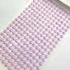Pegatinas de perlas de imitación de colores transfronterizos, pegatinas de perlas planas semicirculares, decoración para joyería DIY, marco de fotos, forma creativa, pegatinas para la cabeza y el cabello