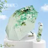 Venta al por mayor del fabricante, nuevo modelo 2026, paraguas manual impreso de alto valor para lluvia y sol, protección solar y protección UV