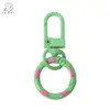 Hebilla de Resorte de Color Caramelo de Aleación Hebilla de Puerta Colgante para Equipaje Llavero Círculo de Resorte Colorido Material para Joyería DIY