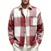 Camisa de cuadros para hombre, transfronteriza europea y americana, nueva para primavera y otoño, camisa casual de manga larga estilo Hong Kong, ajuste holgado para adolescentes