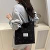 Bolso de Mano Nuevo de Pana 2025 Hermoso Simple Casual Moda Hombro Tote Bolsa de Compras Bolsa Tote para Mujer