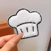 Animal de Caricatura Velcro Comida Bordado Lindo Clip para el Cabello Sin Costuras Infantil para Acomodar el Cabello de la Frente Accesorios para el Cabello de Niñas Pasador