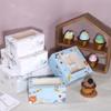 Empaque para hornear 2 4612 mayoreo caja Maffen piel de vaca caja de papel para cupcake caja para tarta de huevo caja de embalaje para nieve Mei Niang