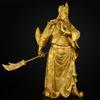 Adorno de Estatua de Bronce de Guan Gong, Estatua de Bronce de Guan Gong con Espadas Cruzadas, Estatua de Adoración para Oficina, Tamaño Grande para Entrada de Sala de Estar