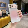 Funda de Teléfono con Brillo Degradado Adecuada para Apple 17Promax Moda 16/15 Tendencia 13/12 Película para Lente 11