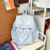 Nova Mochila Estilo Coreano, Mochila Escolar Casual de Nylon de Grande Capacidade, Leve para Viagem, Estudante Versátil, Mochila de Cordão de Nicho