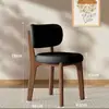 Silla de Comedor de Madera Maciza Simple Moderna Mesa y Sillas de Comedor para el Hogar Silla con Respaldo de Lujo Ligero Silla de Tocador Silla de Diseñador para Casa de Huéspedes Hotel