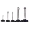 Acero inoxidable 304 nylon taza de pie universal pie de soporte ajustable ajuste de pie tornillo de ajuste de anclaje de pie zapata de rueda giratoria