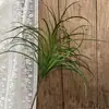 Pico de bambu de galho alto céu estrelado dente-de-leão verde escuro verde claro estilo floresta celebração de casamento decoração marcador de corredor arranjo de flores teto alto material de folha